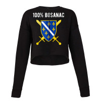 Bosnian Veteran Flag Bosnia And Herzegovina Balkan Gift Zip Hoodie Cropped Sweater | Artistshot