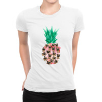 Pug Pineapple Ladies Fitted T-shirt | Artistshot