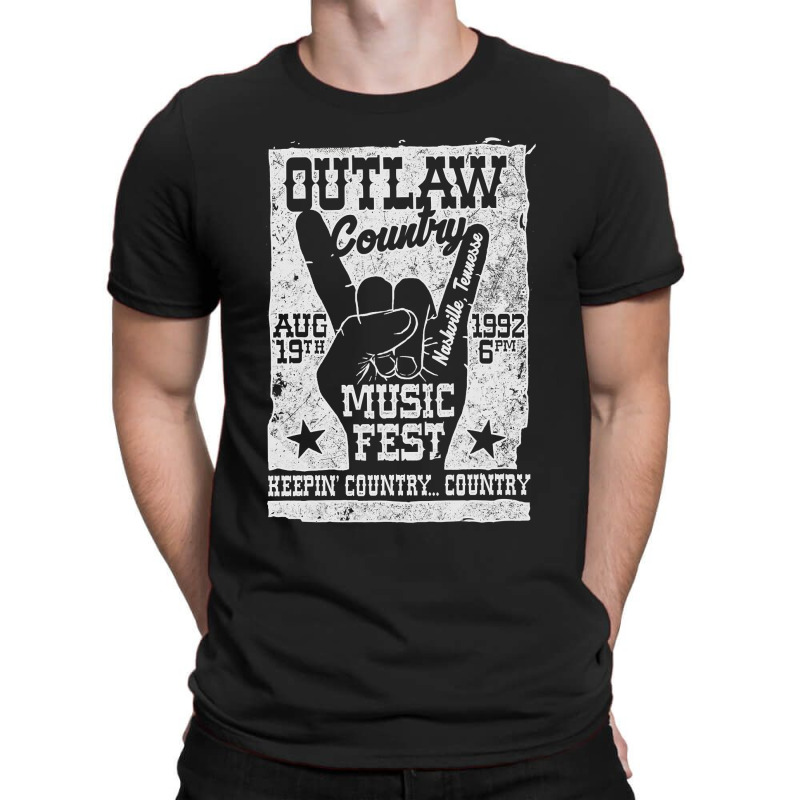 Outlaw Country Music Fest Nashville Vintage Graphic , Best Gift, Costu T-shirt | Artistshot