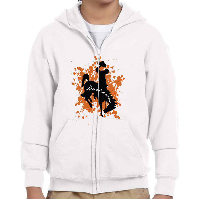 Buckaroo Splatter Shirt Monticello Buckaroos Youth Zipper Hoodie by nbobatiga | Artistshot