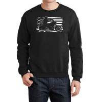 Patriotic Motorcycle Vintage American Us Flag Biker , Best Gift, Costu Crewneck Sweatshirt | Artistshot