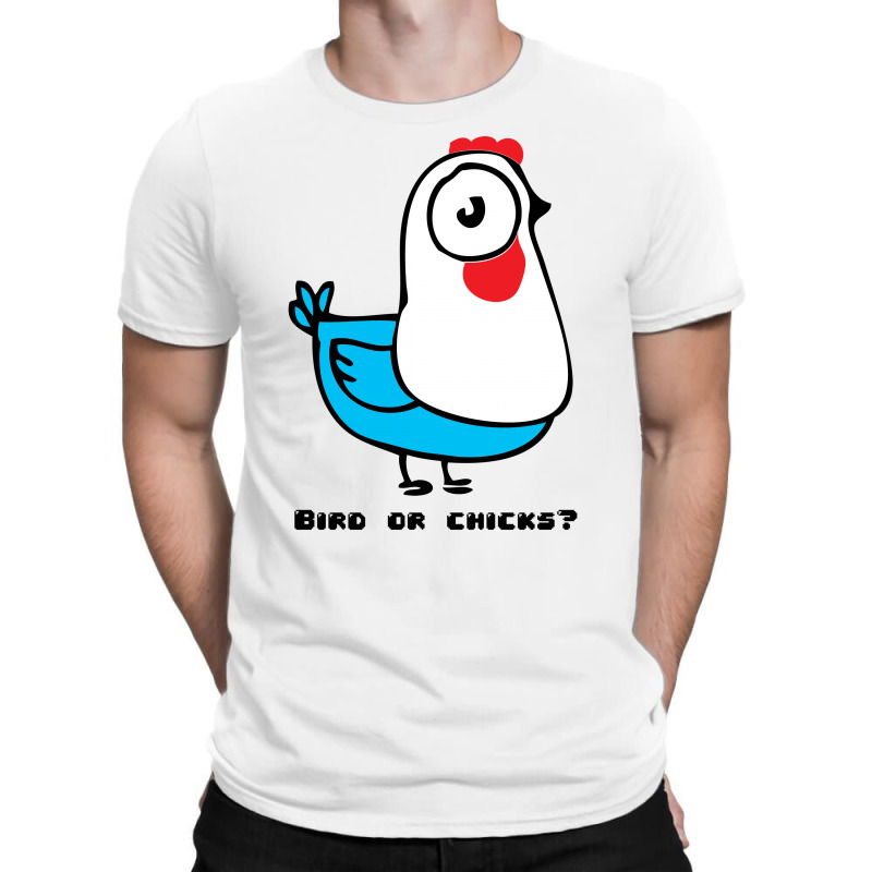 Strange Funny Bird Chicken T-shirt. By Artistshot