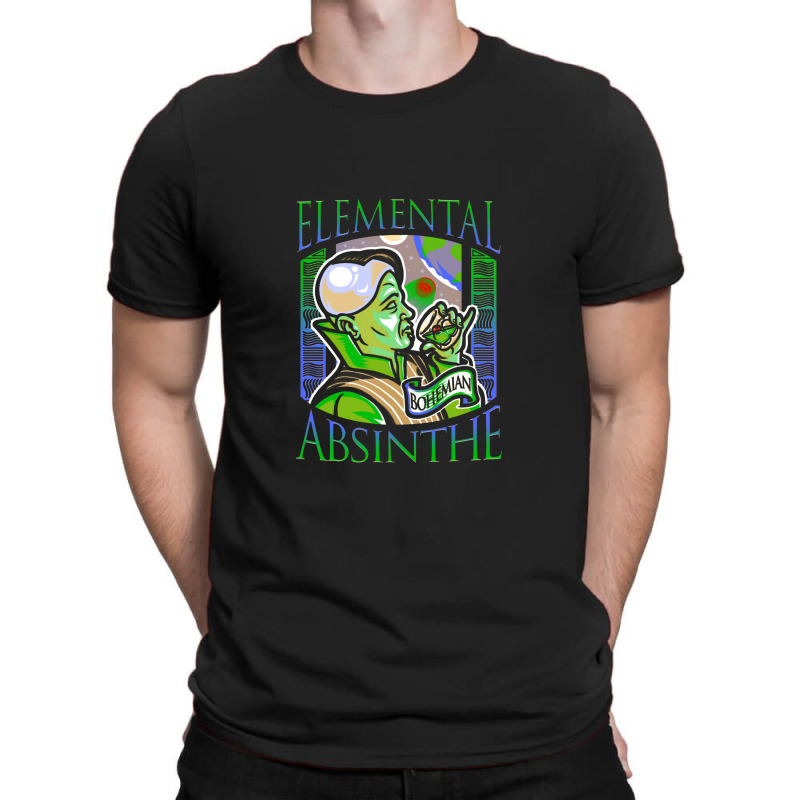 Elemental Absinthe   Liquor Ad T-shirt | Artistshot