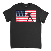 Shot Putter American Flag Usa Throw Track And Field Shot Put T Shirt Classic T-shirt | Artistshot