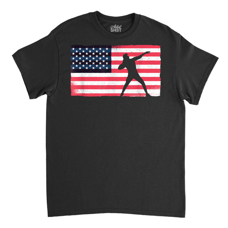 Shot Putter American Flag Usa Throw Track And Field Shot Put T Shirt Classic T-shirt by ToanJeiza | Artistshot