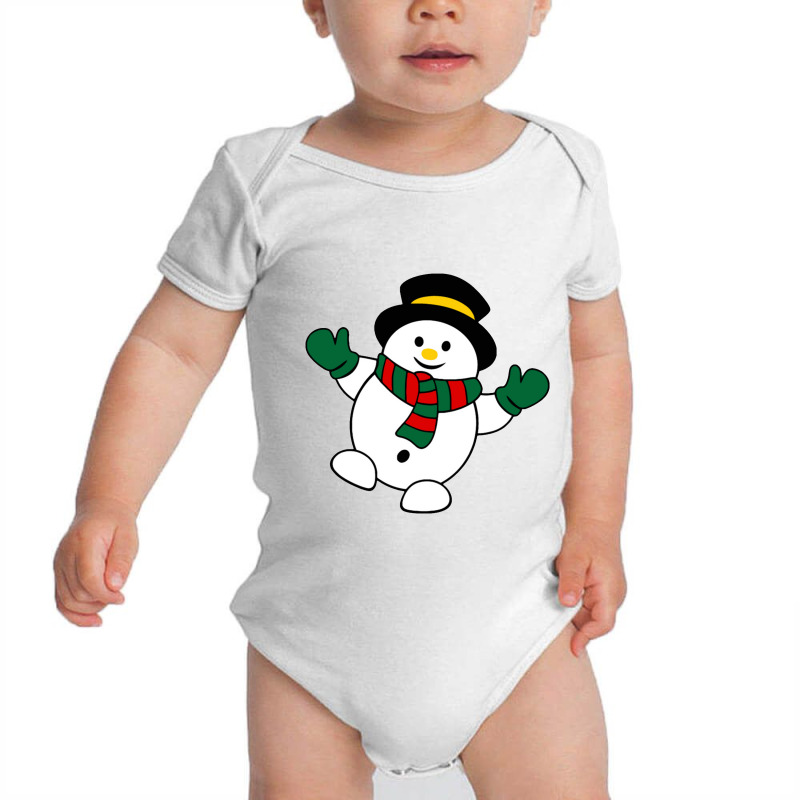 Snowman Winter Christmas Baby Bodysuit | Artistshot