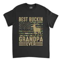 Mens Best Bucking Grandpa Ever Deer Moose Hogs Hunting Camping Classic T-shirt | Artistshot