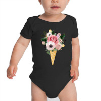 Flower Ice Cream Baby Bodysuit | Artistshot