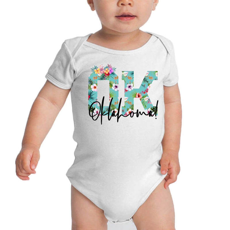 Oklahoma Floral For Light Baby Bodysuit by autlu2024 | Artistshot