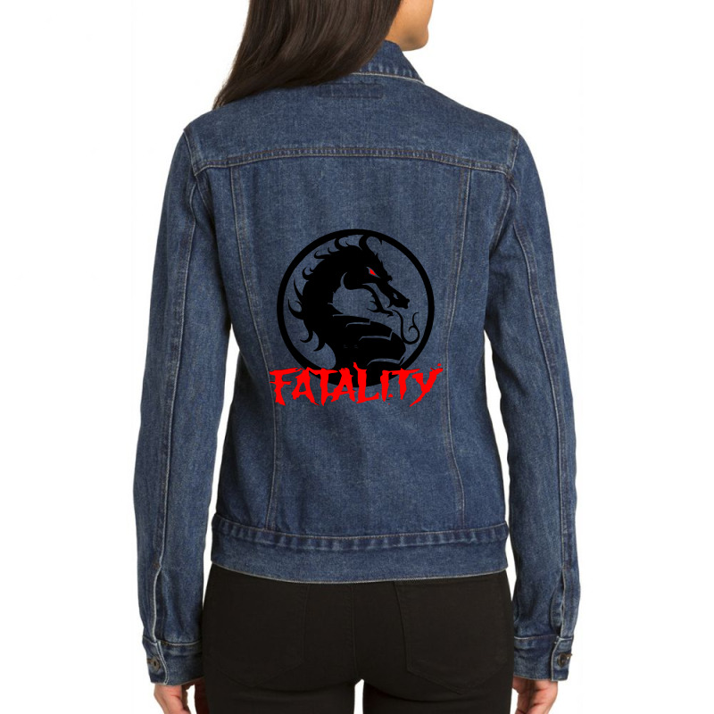 Fatality Ladies Denim Jacket by apotekkers | Artistshot