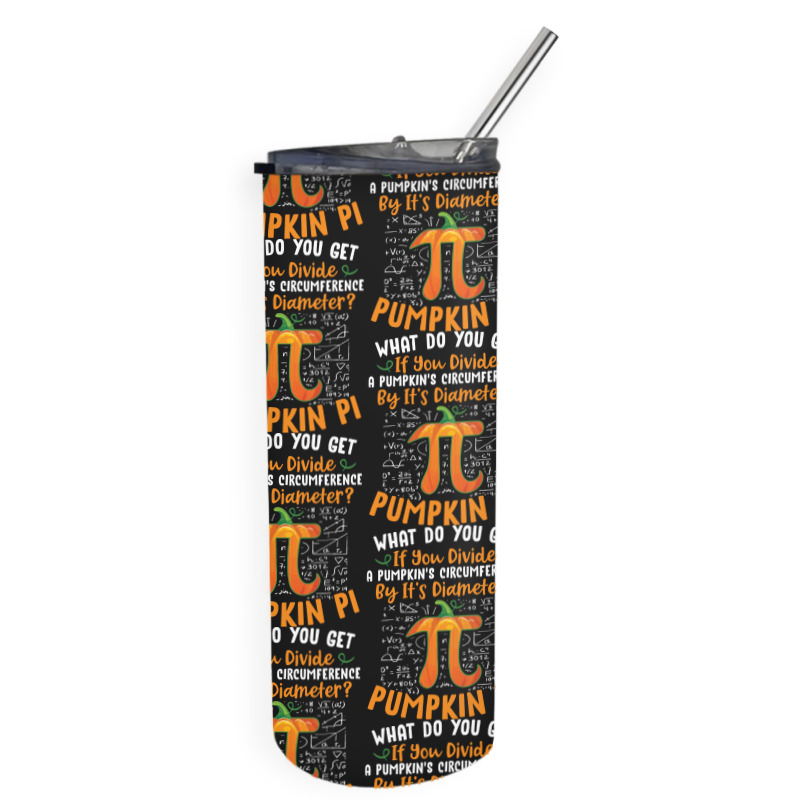 Pumpkin Pi Halloween Costume T  Shirt Funny Pumpkin Pi Halloween Costu Skinny Tumbler | Artistshot