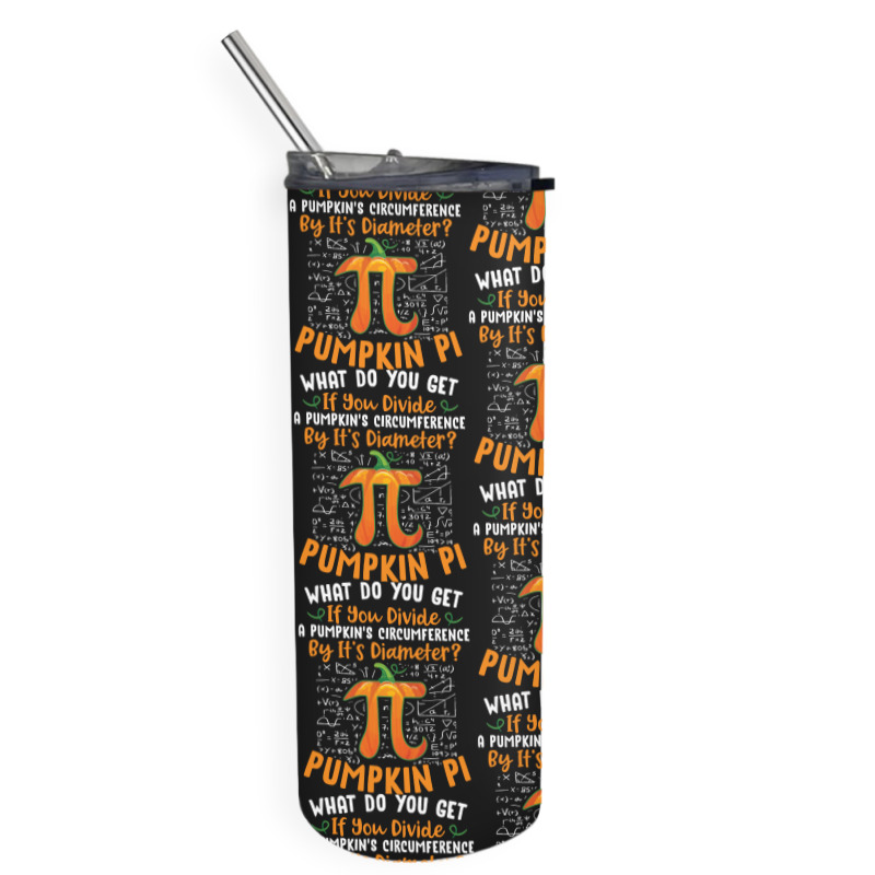 Pumpkin Pi Halloween Costume T  Shirt Funny Pumpkin Pi Halloween Costu Skinny Tumbler | Artistshot