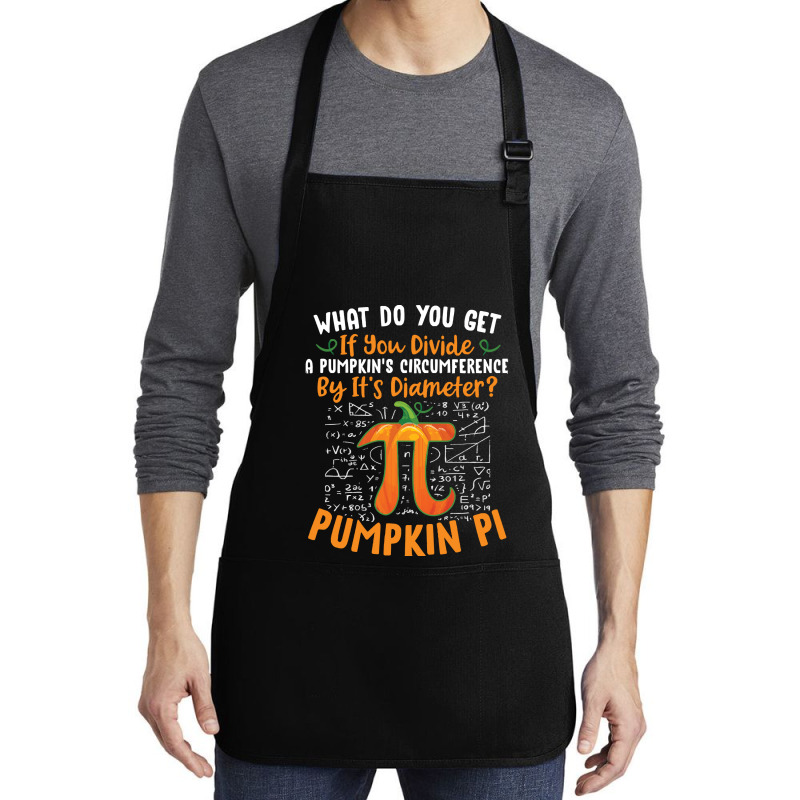 Pumpkin Pi Halloween Costume T  Shirt Funny Pumpkin Pi Halloween Costu Medium-length Apron | Artistshot