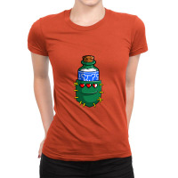 Milk Jar Pocket Ladies Fitted T-shirt | Artistshot