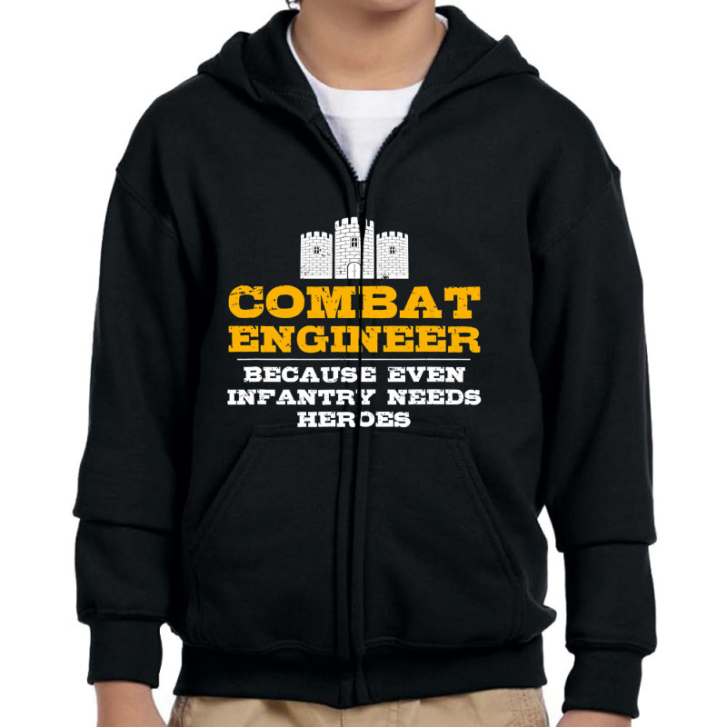 Combat Engineer   Engineer Gifts   Army Engineering T Shirt Youth Zipper Hoodie by DianneHenderson91 | Artistshot