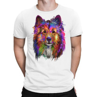 Splash Art Shetland Sheepdog T Shirt  Cute Sheltie Gifts T Shirt T-shirt | Artistshot