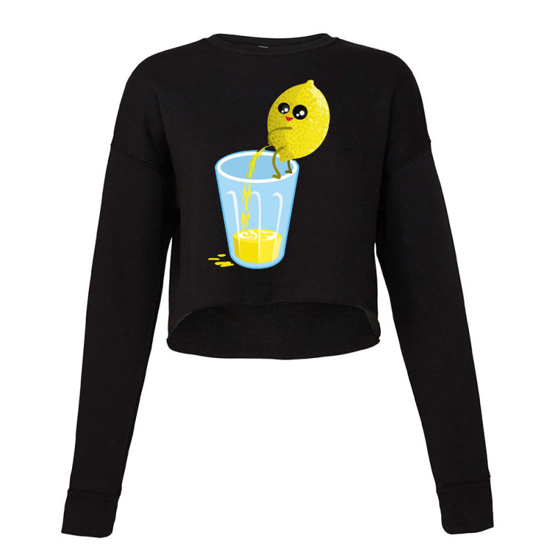 Lemon Pee Lemonade Cropped Sweater by Nicole Tees | Artistshot