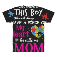 Autism Mom Have Piece Of My Heart Awareness T Shirt All Over Men's T-shirt | Artistshot