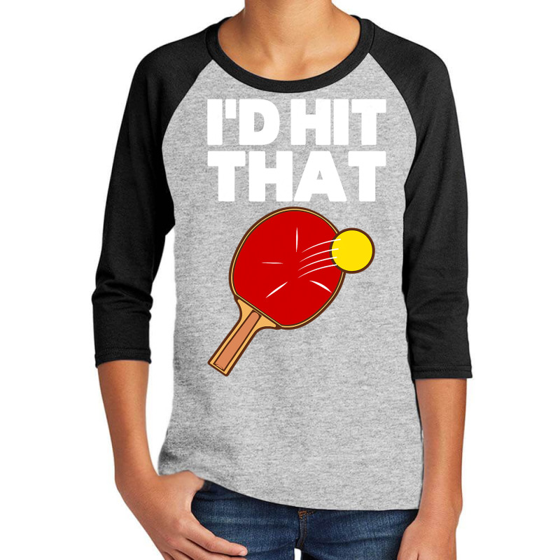 Cool Table Tennis Design For Men Women Game Ping Pong Lovers T Shirt Youth 3/4 Sleeve by DianneHenderson91 | Artistshot