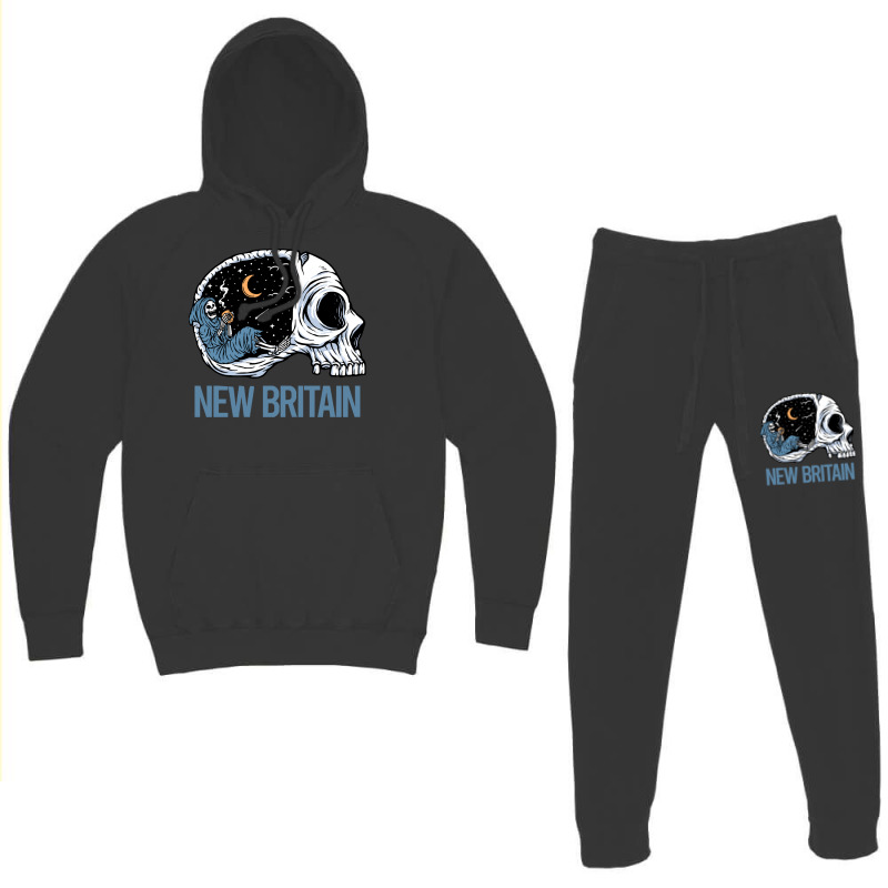 New Britain T  Shirt Chilling Skeleton New Britain T  Shirt Hoodie & Jogger Set | Artistshot