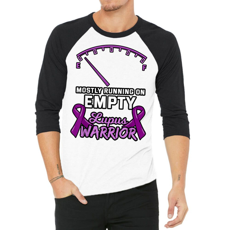 Lupus Warrior Shirt Fuel Gauge Low Energy Purple Ribbon Gift 3/4 Sleeve Shirt | Artistshot