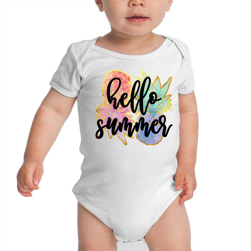 Hello Summer Baby Bodysuit by autlu2024 | Artistshot