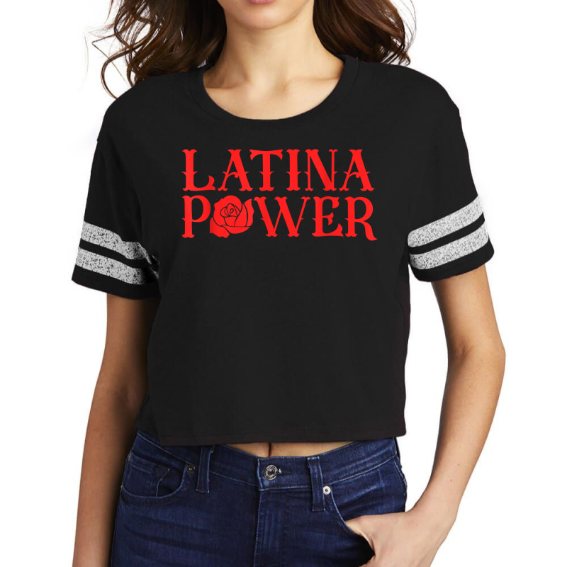 Latina Power Hispanic Heritage Rose Mexican Latinx Womens T Shirt Scorecard Crop Tee by bendlelobeltzoer | Artistshot