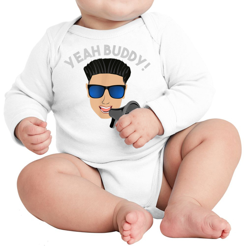 Yeah Buddy Dj Pauly D On The Megaphone T Shirt Long Sleeve Baby Bodysuit by RolaLuken | Artistshot