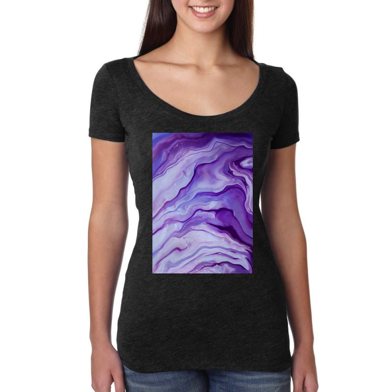 Amethyst Women's Triblend Scoop T-shirt by lorismerch | Artistshot