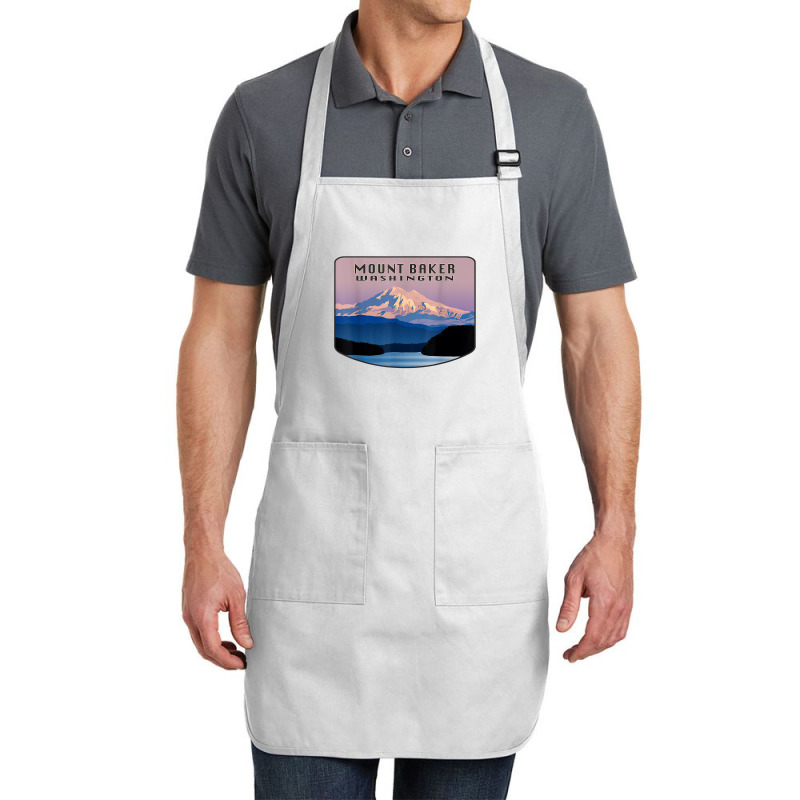 Mount Baker Whatcom County Bellingham Washington Mountain T Shirt Full-length Apron | Artistshot