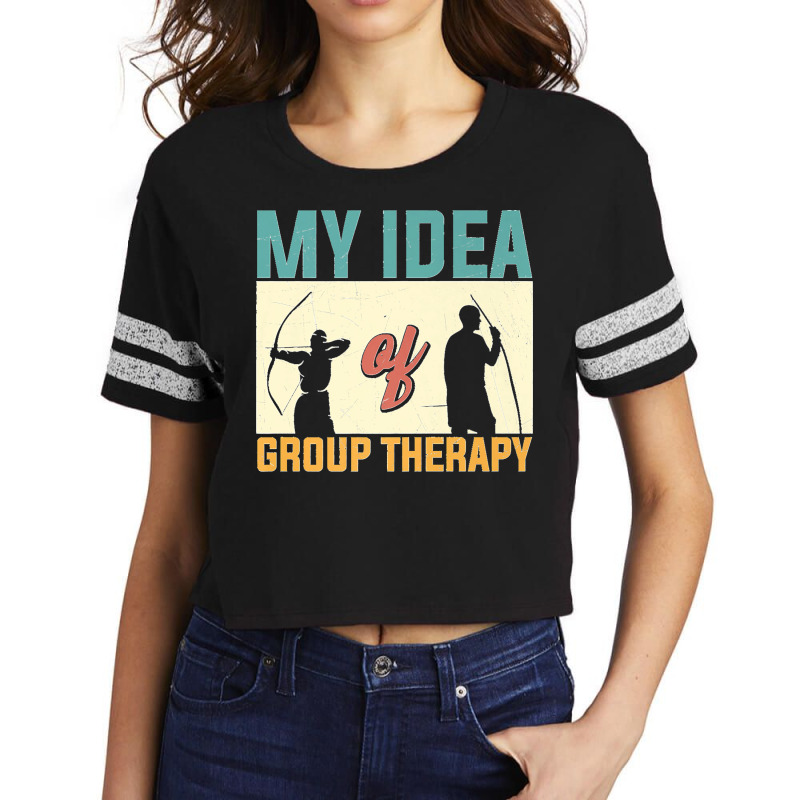 My Idea Of Group Therapy Archery Archer Premium Scorecard Crop Tee by EaglesonBonnie | Artistshot