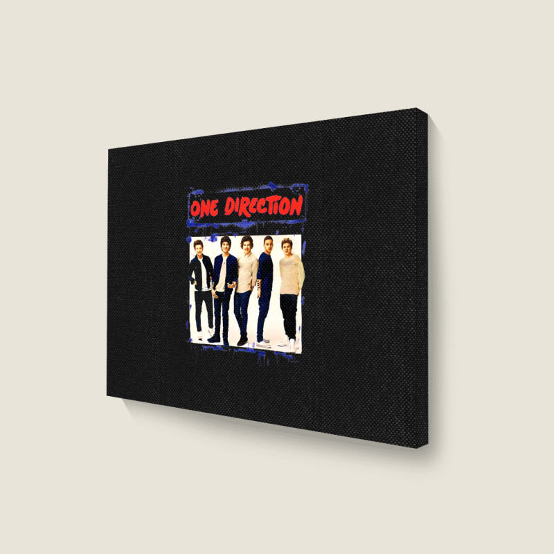 Spray Paint Blue 1 Direction Landscape Canvas Print | Artistshot