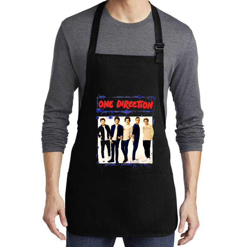 Spray Paint Blue 1 Direction Medium-length Apron | Artistshot