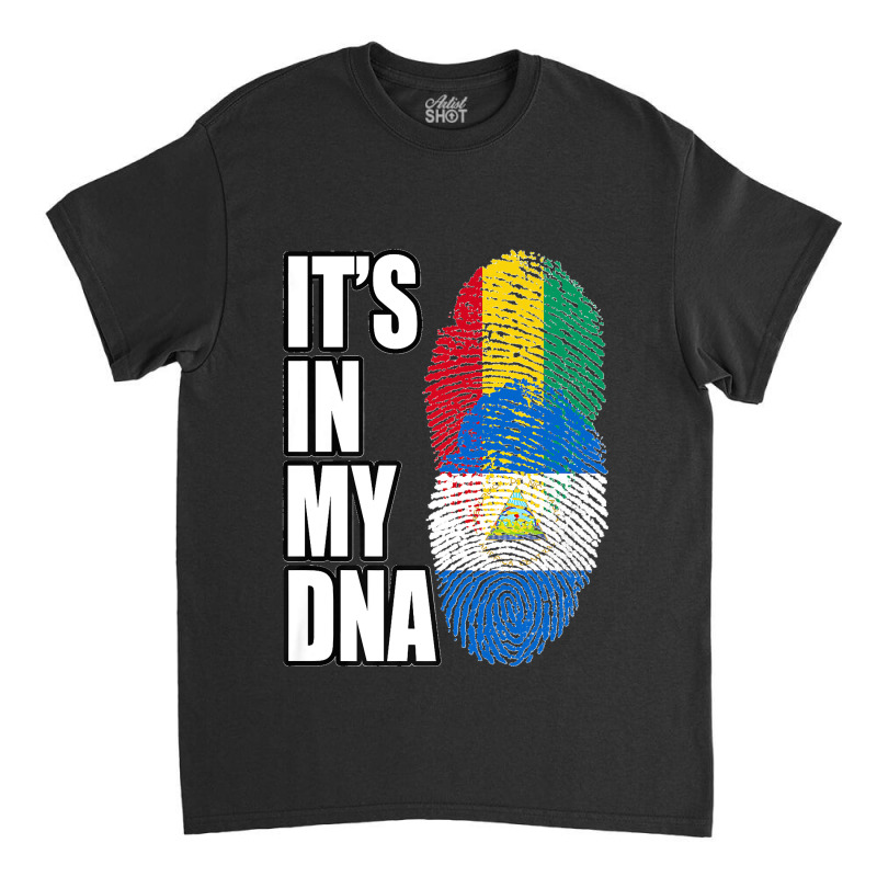 Nicaraguan And Guinean Mix Dna Flag Heritage Premium Classic T-shirt | Artistshot