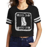 Book On World Off Switch Scorecard Crop Tee | Artistshot