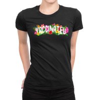 I'm Vaccinated Floral Pro Vaccination Summer Vaccine Gift T Shirt Ladies Fitted T-shirt | Artistshot