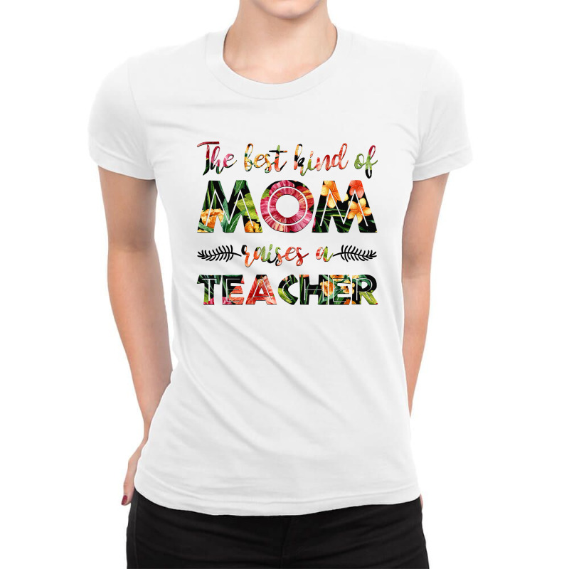 Teacher Mom Ladies Fitted T-Shirt by autlu2024 | Artistshot