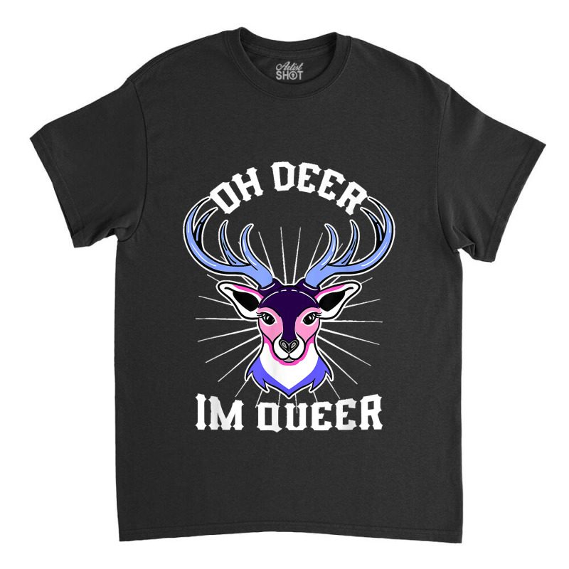 Oh Deer Im Queer Omnisexual Pride Classic T-shirt by EaglesonBonnie | Artistshot