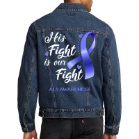 Als Awareness T  Shirt170 Men Denim Jacket | Artistshot