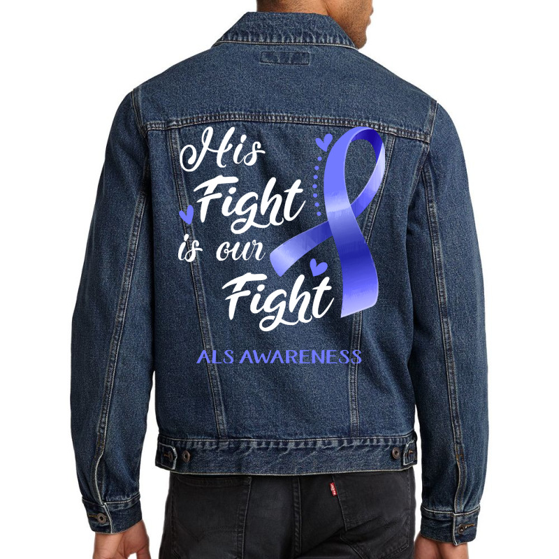 Als Awareness T  Shirt170 Men Denim Jacket | Artistshot