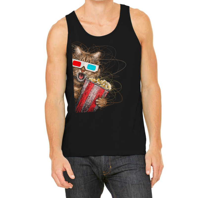 Cinema Cat Tank Top | Artistshot