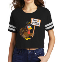 Eat Pizza Instead Of Turkey On Thanksgiving T Shirt Scorecard Crop Tee | Artistshot