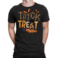 Trick Or Treat T  Shirt Funny Trick Or Treat Cute Halloween Pumpkin Co T-shirt | Artistshot