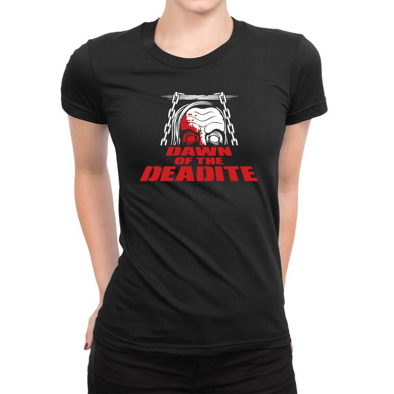 Dawn Of The Deadite Ladies Fitted T-Shirt by Specstore | Artistshot