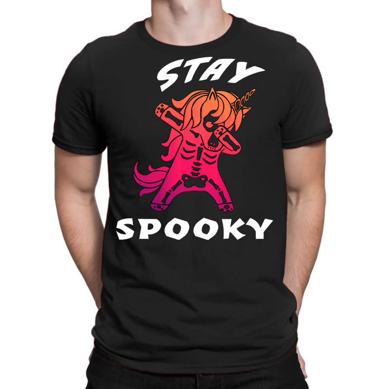 Unicorn T  Shirtstay Spooky Unicorn Skeleton Dabbing T  Shirt T-shirt | Artistshot