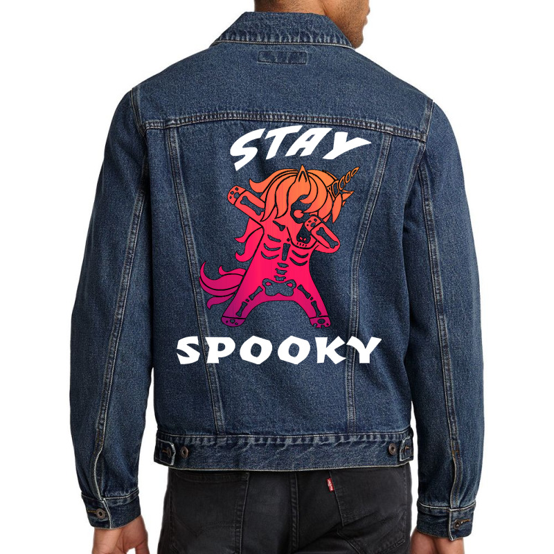 Unicorn T  Shirtstay Spooky Unicorn Skeleton Dabbing T  Shirt Men Denim Jacket | Artistshot