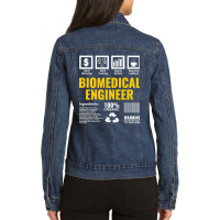 Biomedical Engineer Facts Label Biomedical Engineering T Shirt Ladies Denim Jacket | Artistshot