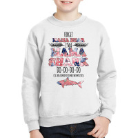 Forget Mama Bear I'm A Mama Shark Floral For Light Youth Sweatshirt | Artistshot