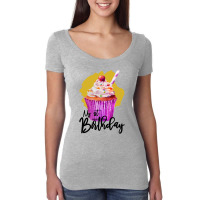 My First Birthday Girl Women's Triblend Scoop T-shirt | Artistshot