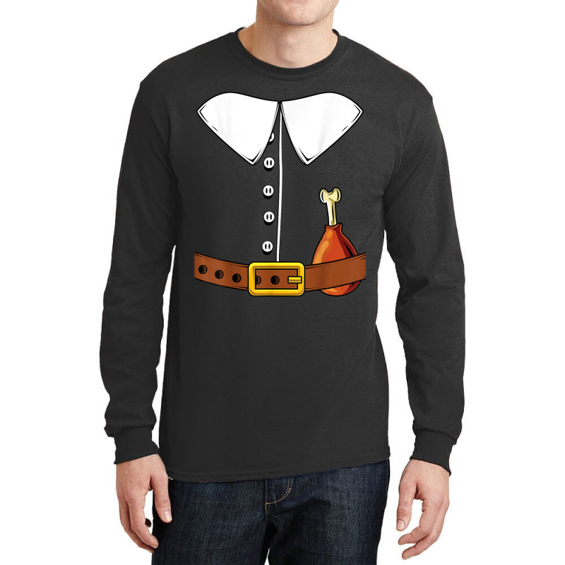 Pilgrim Costume Hat Colonist Thanksgiving Turkey Day Gift T Shirt Long Sleeve Shirts | Artistshot